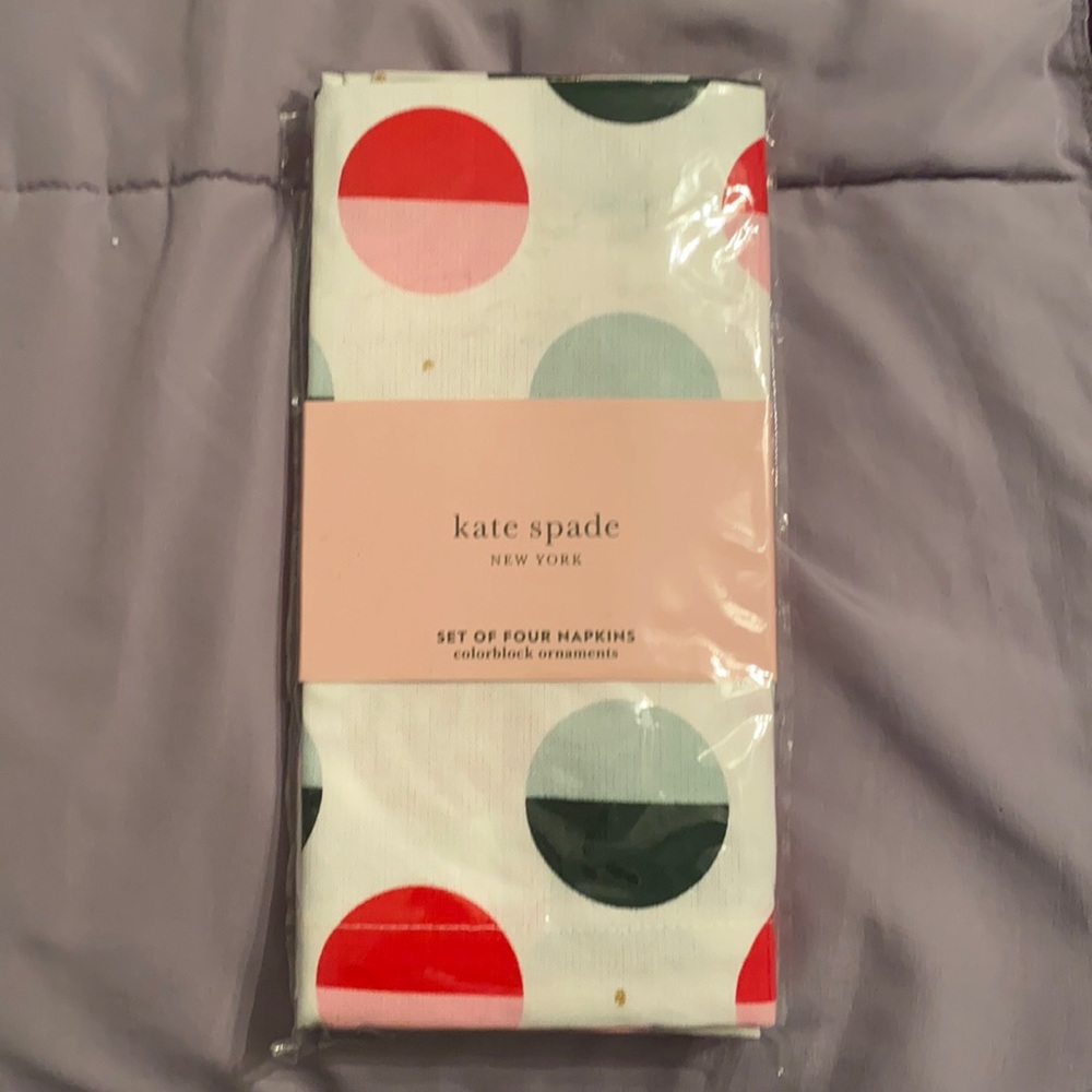 Kate spade colorblock ornaments napkins (set of 4)